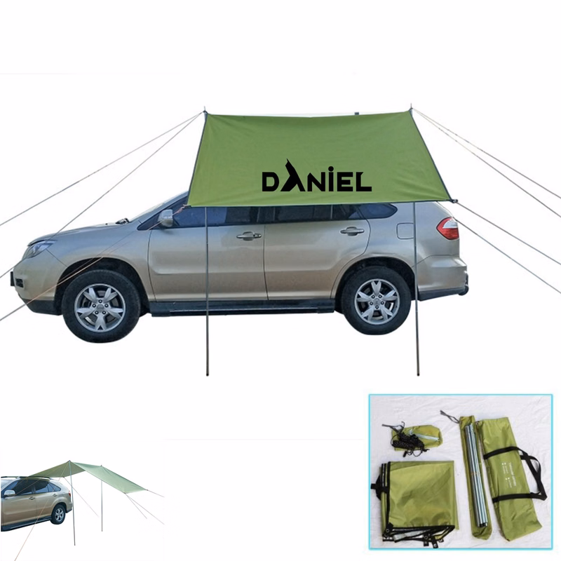 118" x 59" 210D Silver-coated Oxford Fabric Vehicle Mounted Canopy