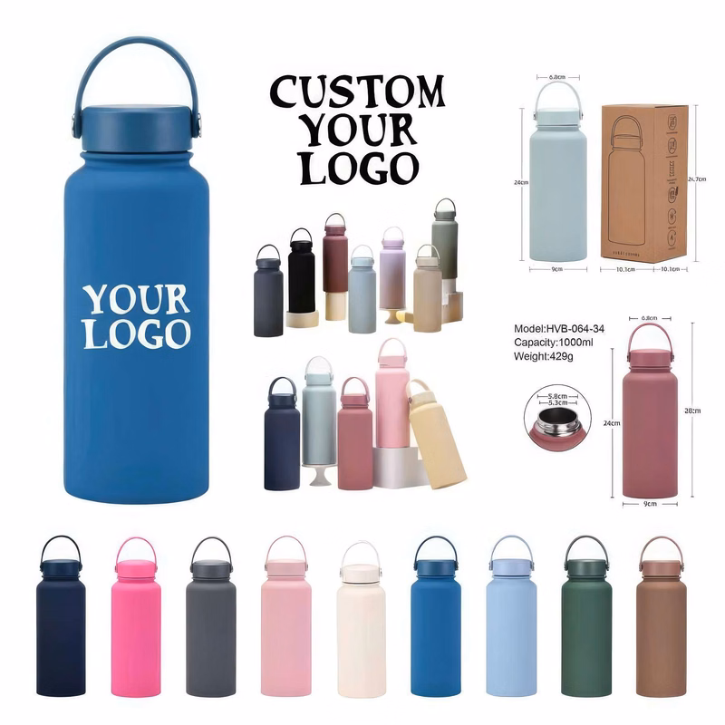 34 oz Stainless Steel Water Bottles Venti Cups