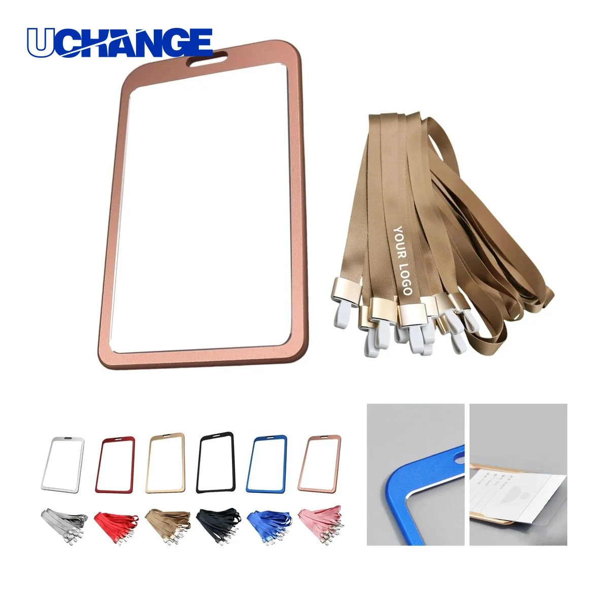Metal Badge Holder Case with Removable Clip 1
