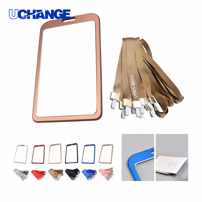 Metal Badge Holder Case with Removable Clip