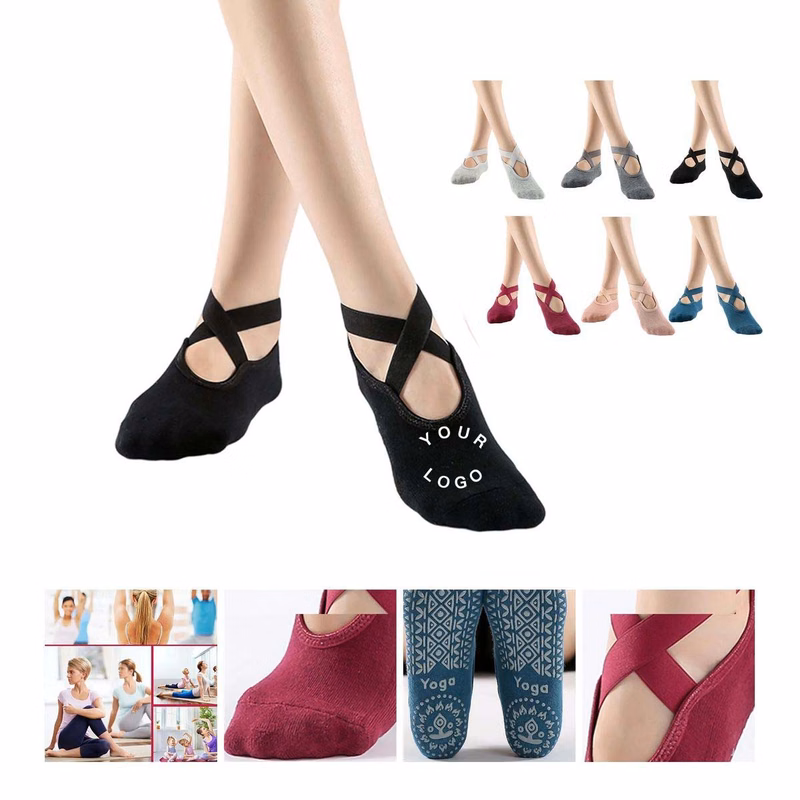 Durable Yoga Socks with Elastic Cuff