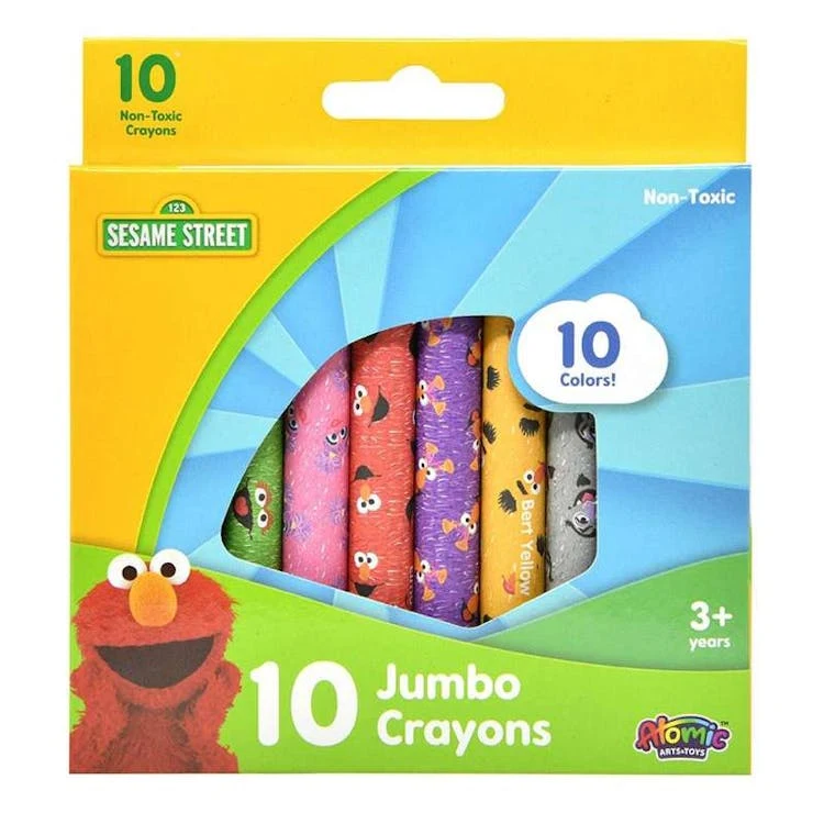 Sesame Street Jumbo Crayons - 10 Count 1