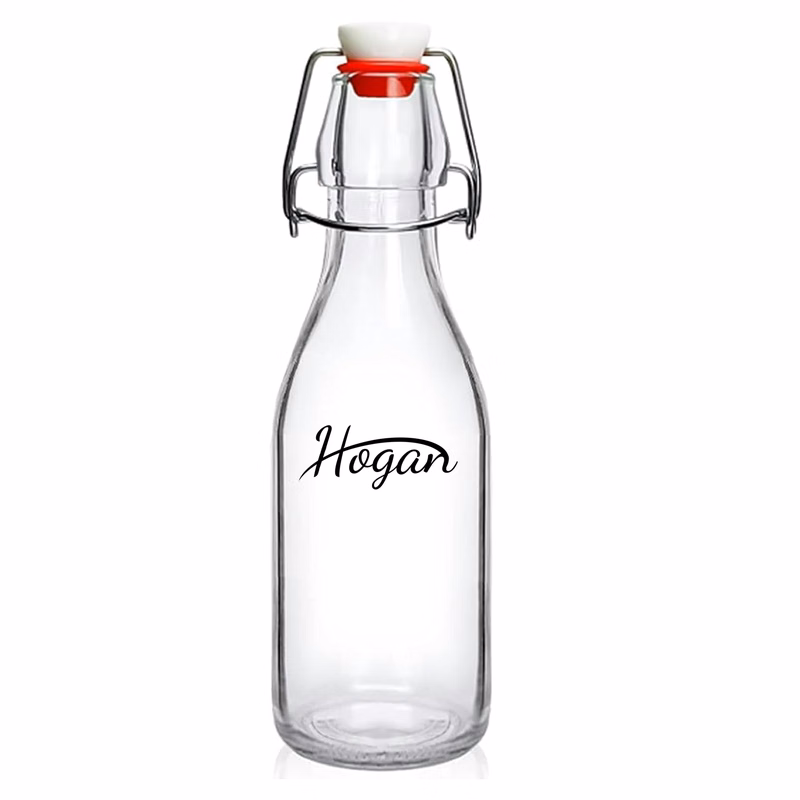 8.5oz Food-Grade Flip Top Glass Bottle