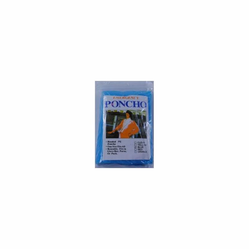Blue Generic Emergency Poncho