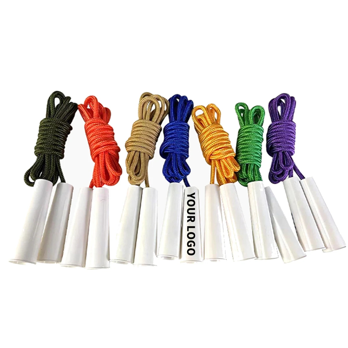 Adjustable Nylon Jump Rope 83" Length With Comfort Handle 1