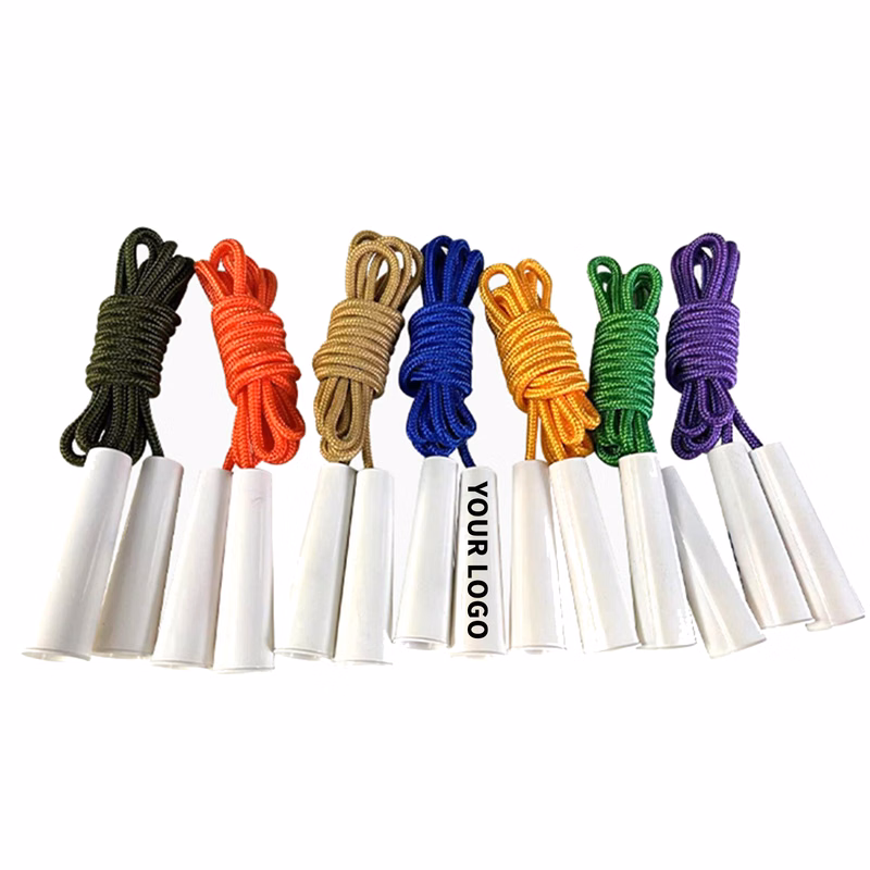Adjustable Nylon Jump Rope 83" Length With Comfort Handle