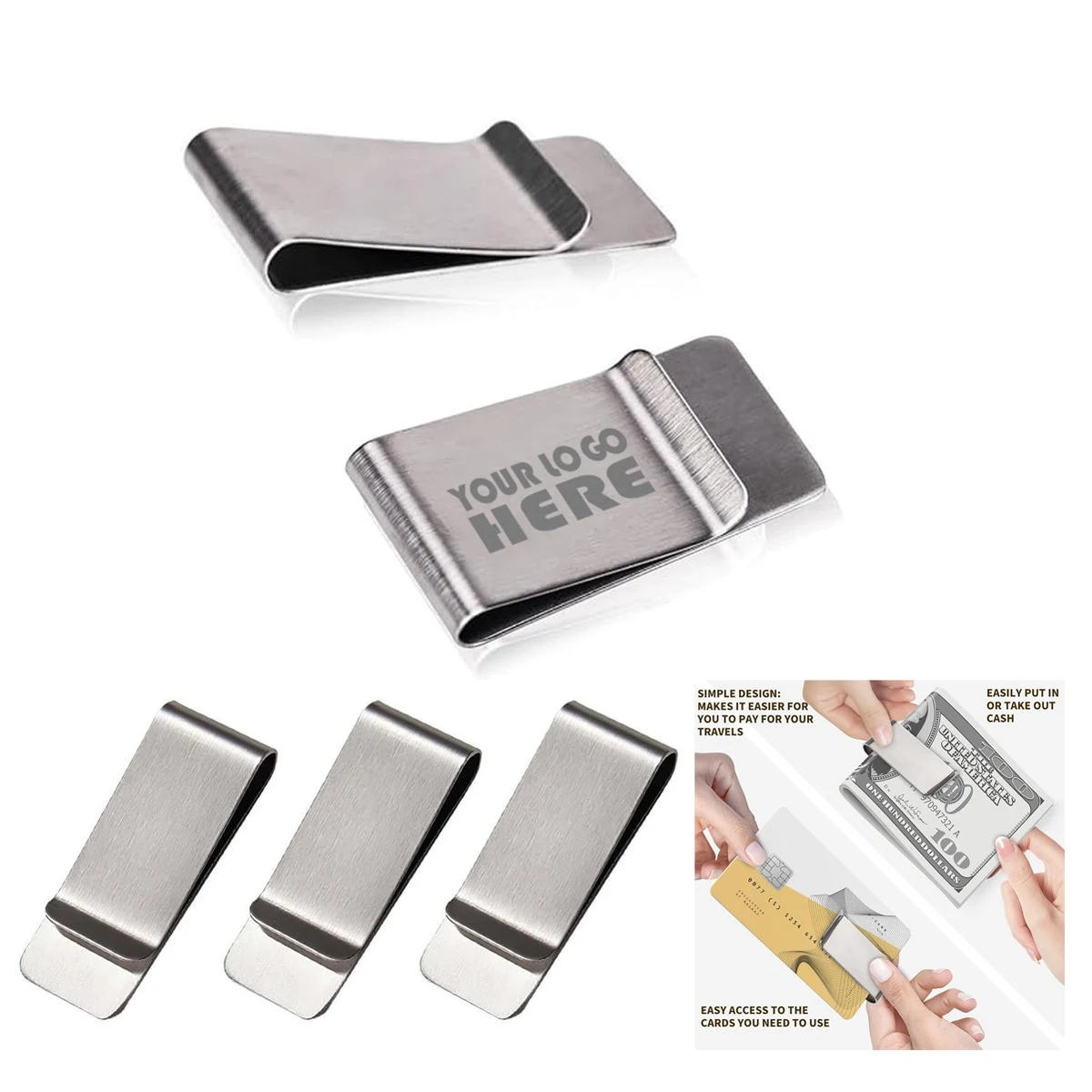 Stainless Steel Money Clips 1
