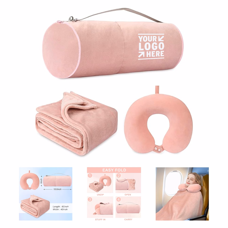 Neck Pillow Travel Blanket