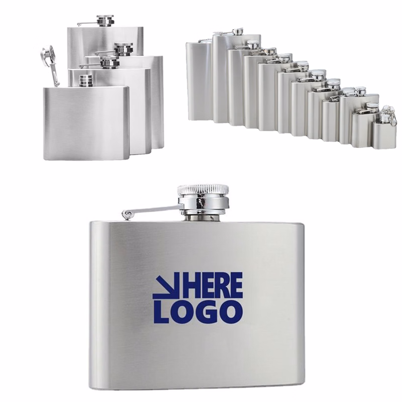 MOQ50Pcs 2 oz. Stainless Steel Flask