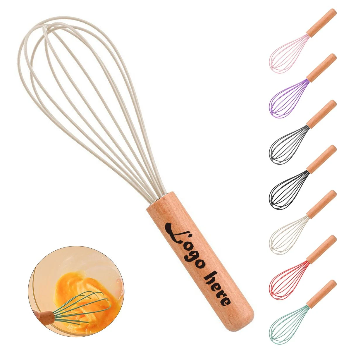 Handheld Silicone Mixing Whisk 1