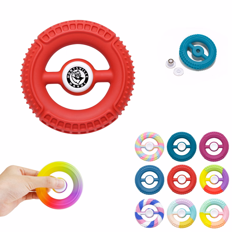 Silicone Fidget Spinner Stress Reliever & Exerciser