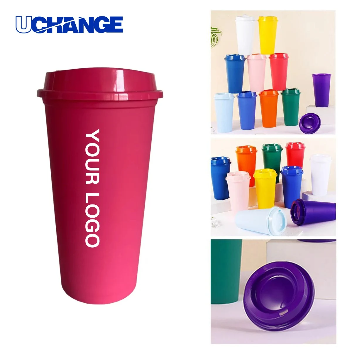 16 oz Polypropylene Party Cup Drinkware with Leak Proof Lid 1