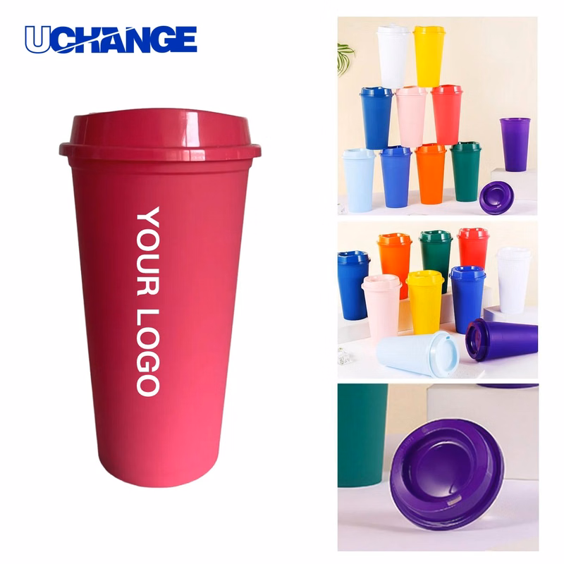 16 oz Polypropylene Party Cup Drinkware with Leak Proof Lid