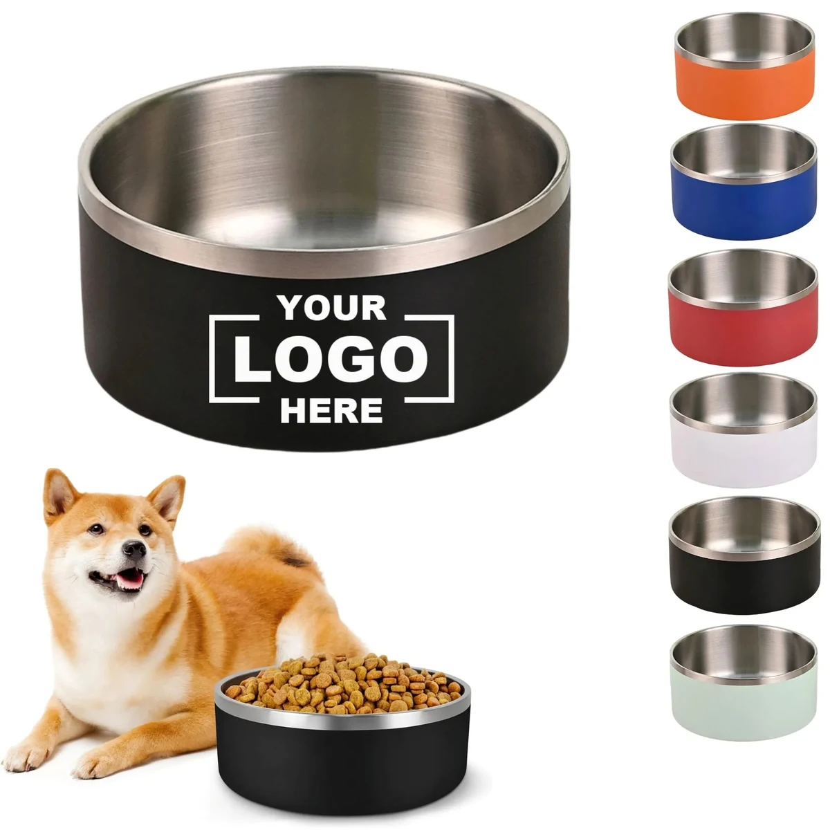 Large Capacity Stainless Steel Pet Bowl 1