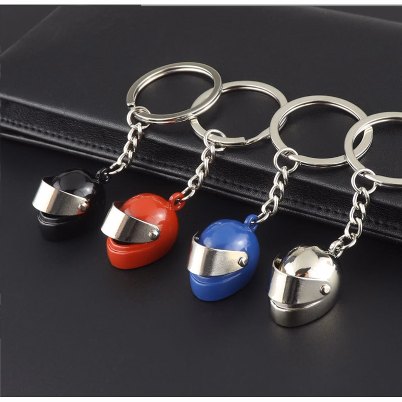 Motorcycle Helmet Keychain