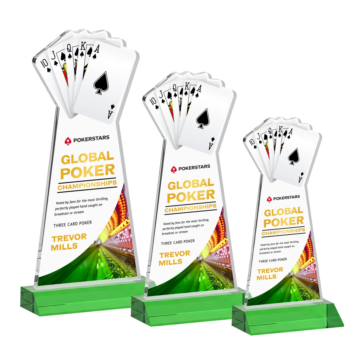 Poker VividPrint™ Award - Green 1