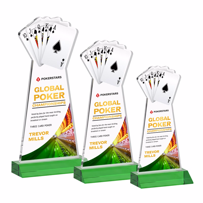 Poker VividPrint™ Award - Green