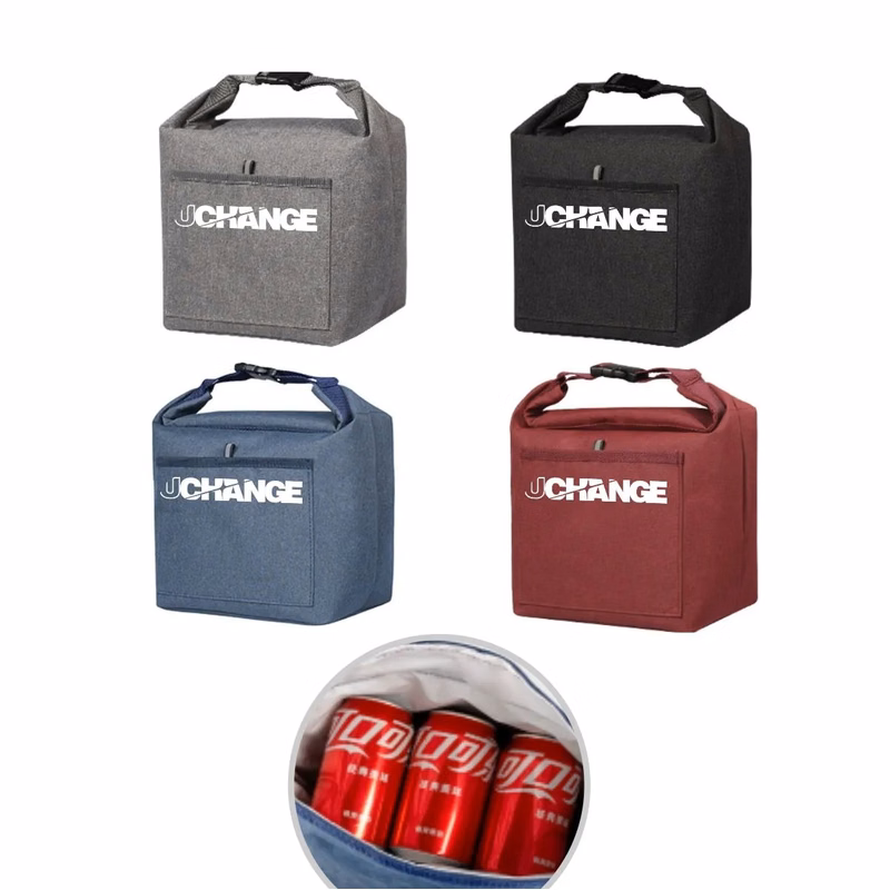 Reusable Insulated Tote Lunch Bag Cooler With Buckle Closure