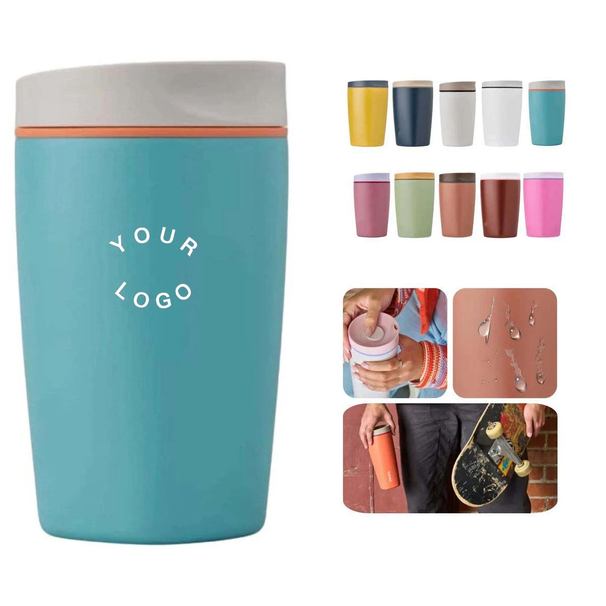 20oz Stainless Steel Coffee Cup with Non Slip Base 1