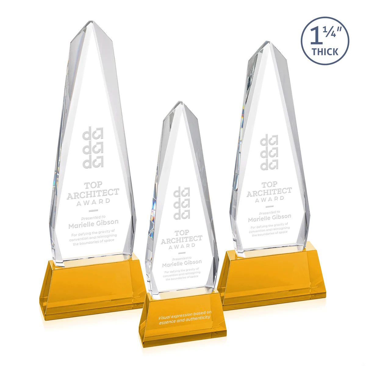 Cheswick Award on Entwhistle Base - Amber 1