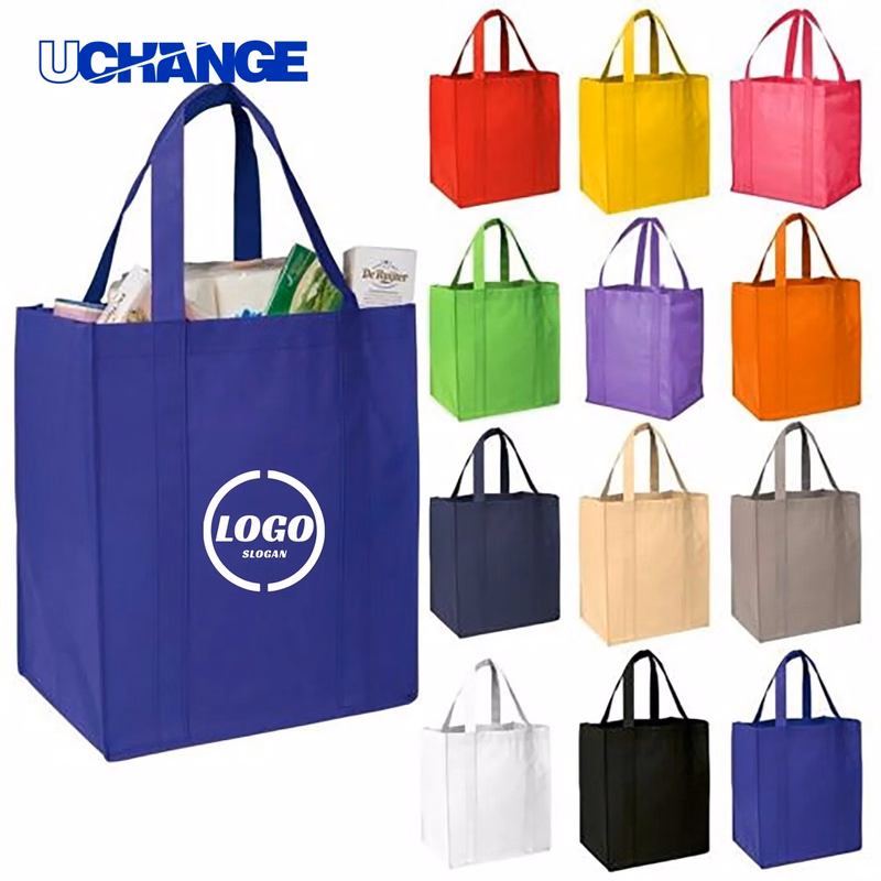 Long-Handled Thickened Non-Woven Handbag Carrier