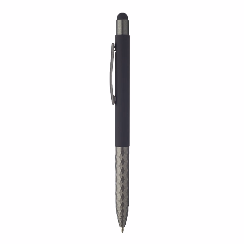 Geometric Aluminum Stylus Ballpoint Pen