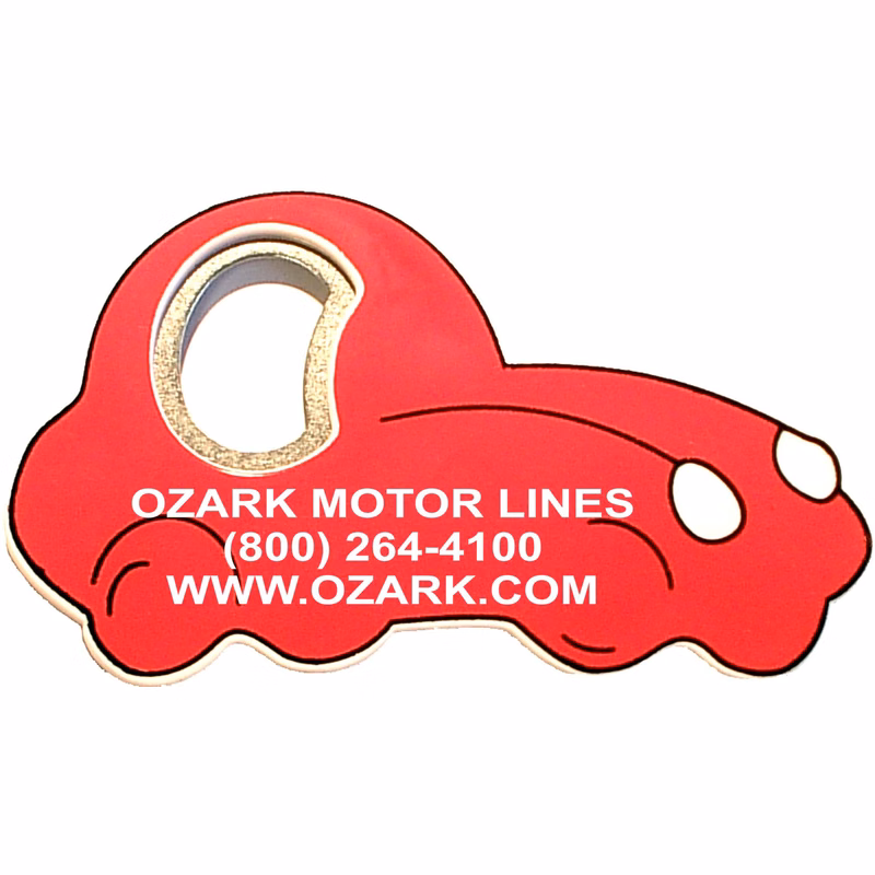Jumbo size car shape magnetic bottle opener