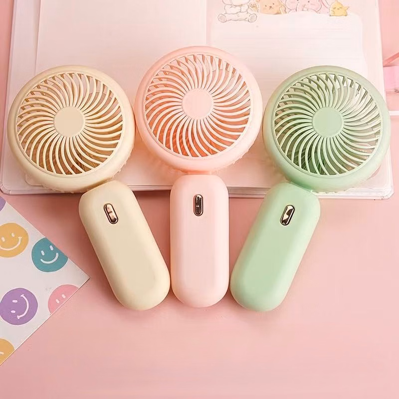 Powered Foldable Handheld Fans / Battery Operated Mini Handheld Fan
