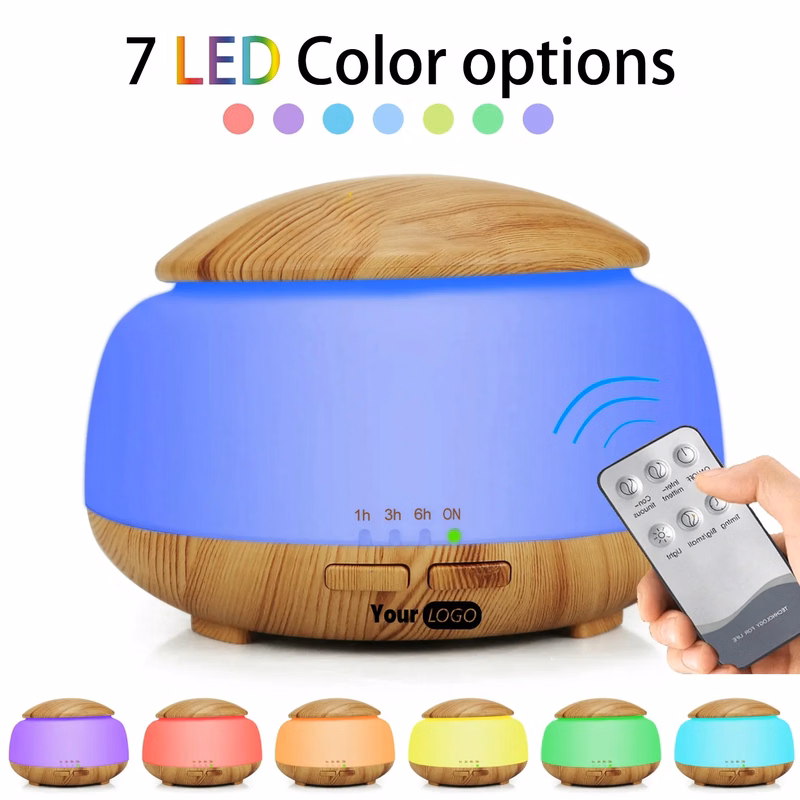 300ml Cool Mist Humidifier with 7 Color LED Lights Changing