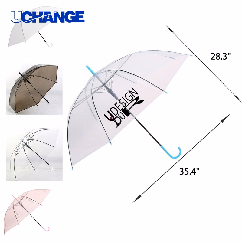 Durable PVC Transparent Umbrella