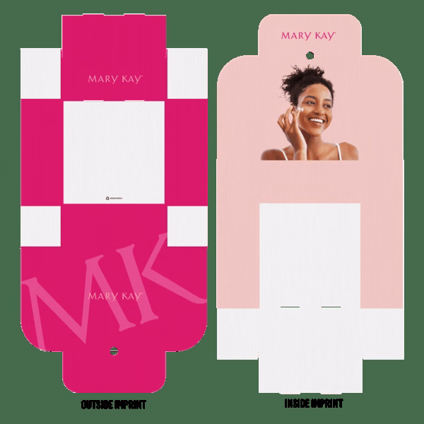 10" x 10" x 4" Flat Custom White Corrugate Gift Box