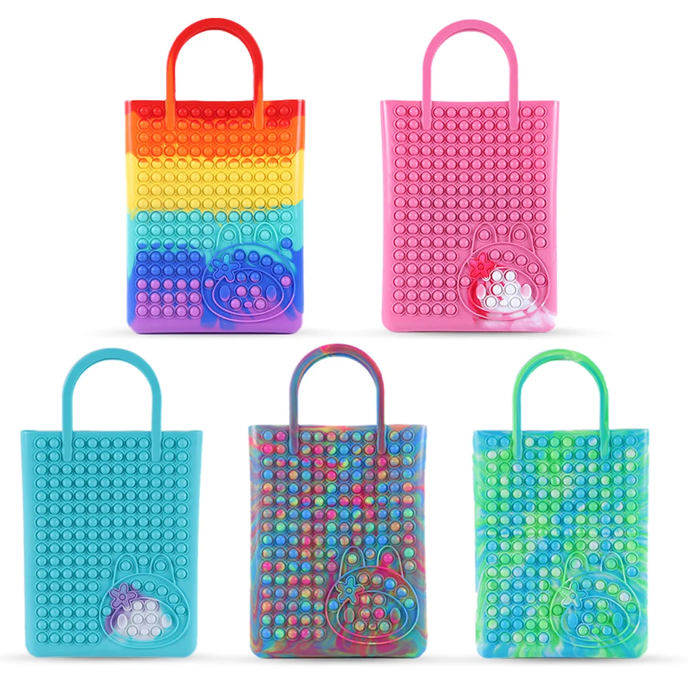 Silicone Fidget Rectangle Pop Handbag 1