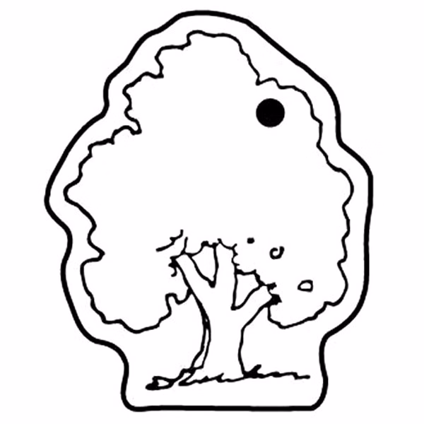 Tree 3 Key Tag - Spot Color