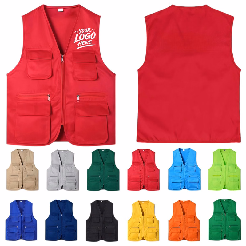 Polyester Multi Pocket Utility Vest