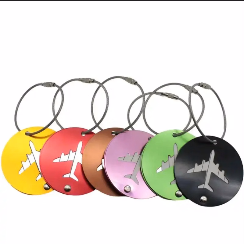 Aluminum luggage travel tags