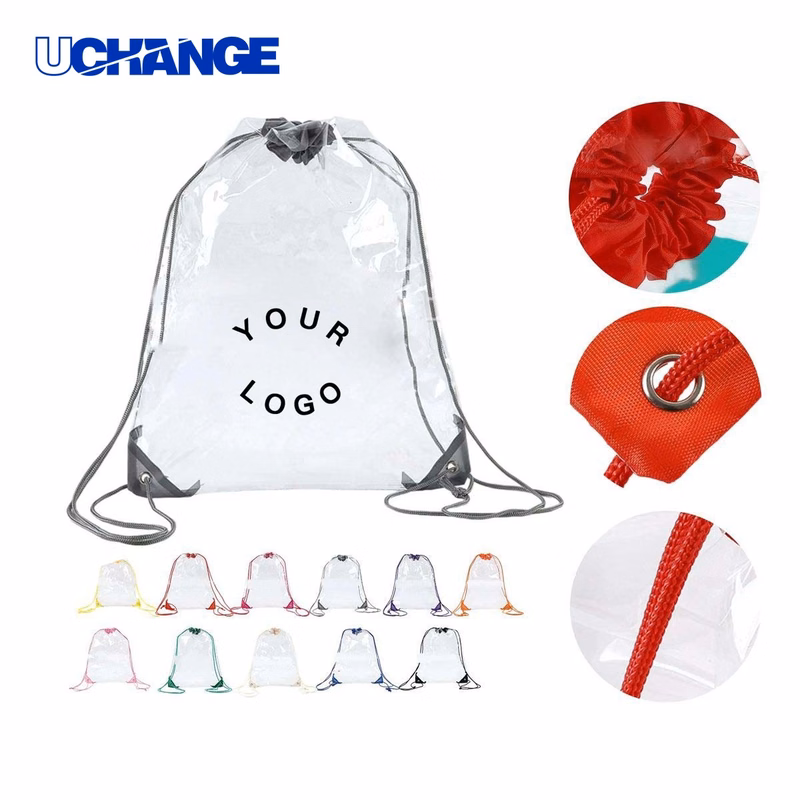 Dustproof PVC Sports Backpack with Handle Rope