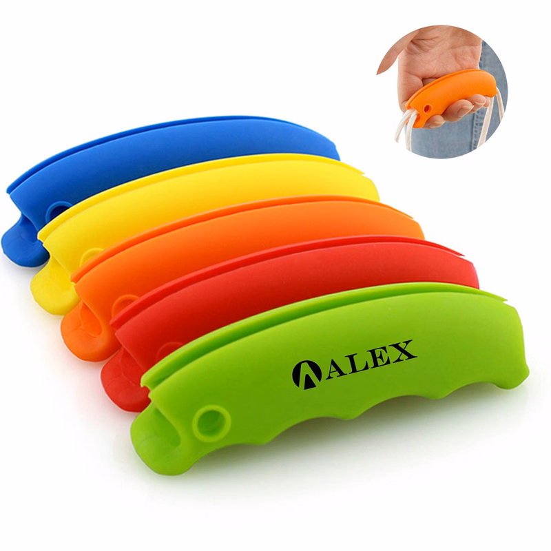 Silicone Handle Plastic Bag Holder Carrier For Shopping