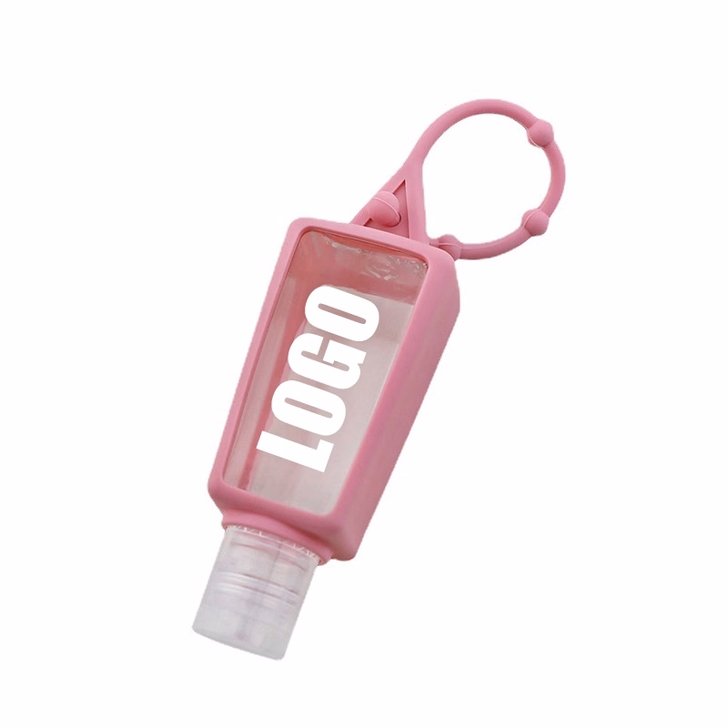 Custom Silicone Hand Sanitizer Holder Keychain