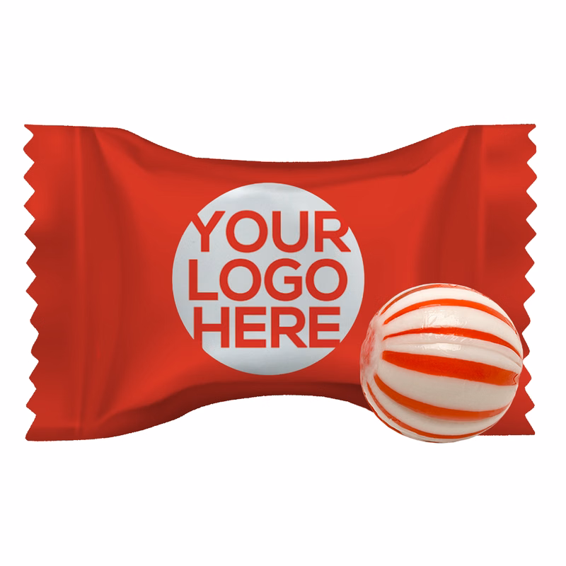 Hard Peppermint Balls - Custom Wrapper