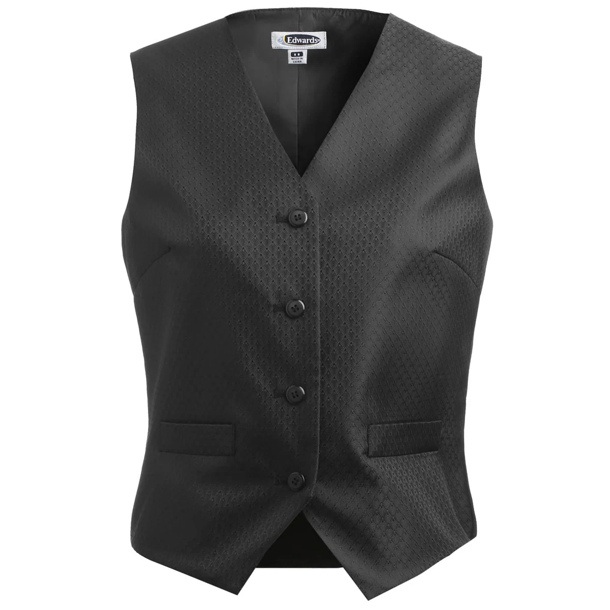 Ladies Diamond Brocade Vest 1