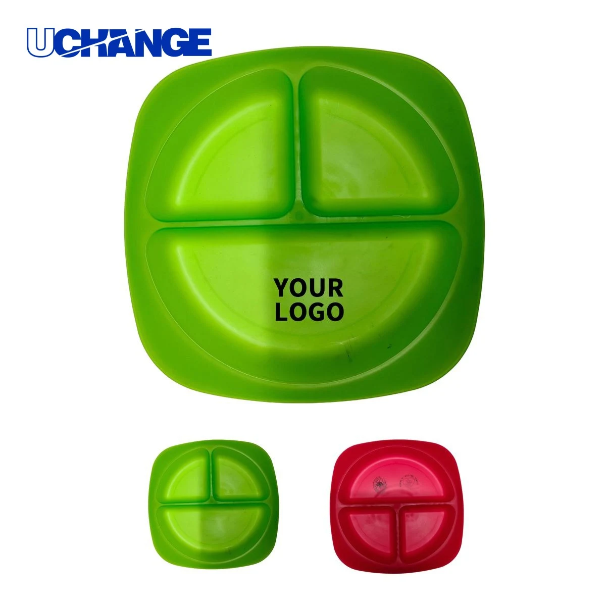 Three Compartment Portion Control Plate in Food Grade Polypropylene 1