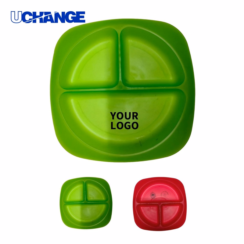 Three Compartment Portion Control Plate in Food Grade Polypropylene
