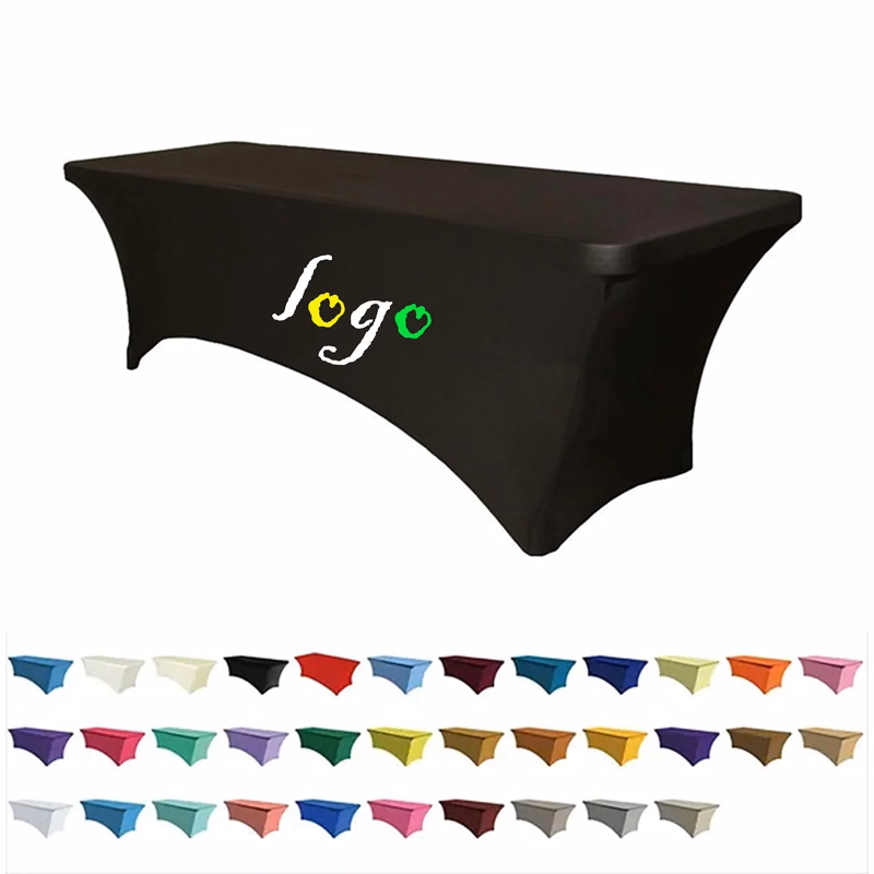 MOQ1 6FT Premium Elastic Table Cover For Events