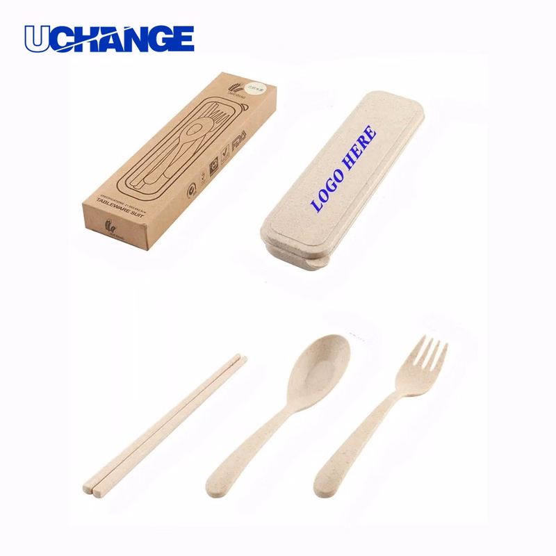 3-in-1 Tableware Set Compact Cutlery for Travel & Lunch