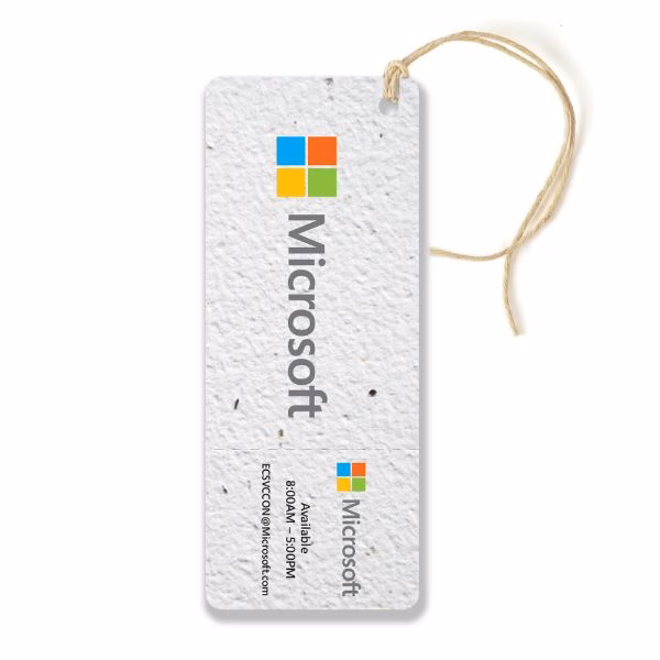 Seed Paper tag with Perforation