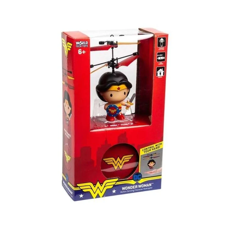 Wonder Woman Flying Hand Controlled Helicopter with Remote - 3.5" 1