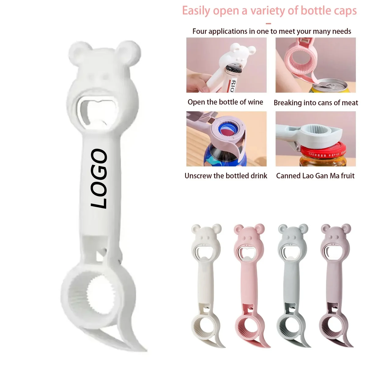 Multipurpose 4-in-1 Beer Bottle Opener Cap Tightening Device 1