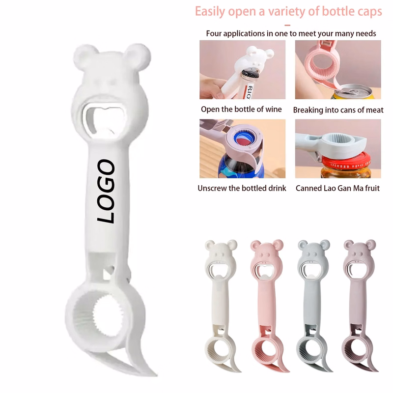 Multipurpose 4-in-1 Beer Bottle Opener Cap Tightening Device