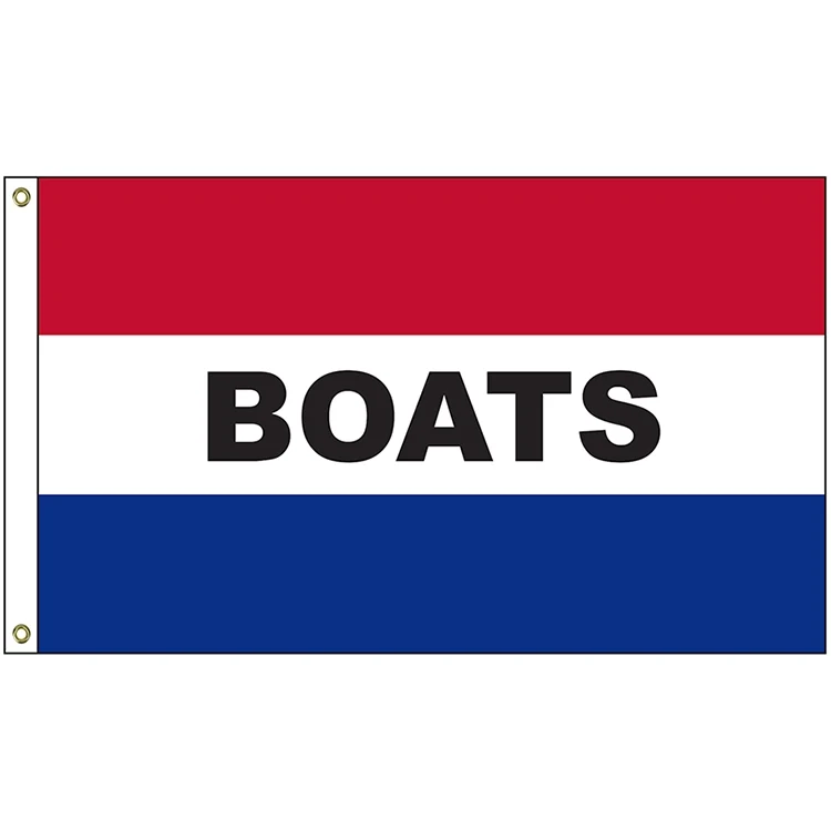 Boats Message Flag w/Heading and Grommets (3'x5') 1