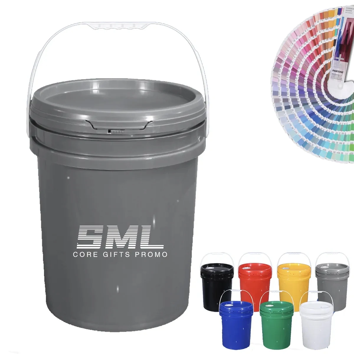 5 Gallon Plastic Bucket With Handle and Lid 1